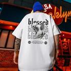 Camiseta Oversized Streetwear Unissex Blessed - Bt008