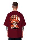 Camiseta Oversized Unissex Streetwear Skate Mushroom