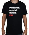 Camiseta Pai Parceiro Amigo Novidade Dia Dos Pais