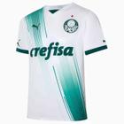 Camiseta Palmeiras Puma Torcedor Away Masculino - Branco e Verde