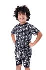 Camiseta Panda Fox Preta Le Marques Infantil Unissex Tamanho 10