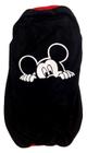 Camiseta Para Cachorro Mickey Mouse Preta - Tamanho G