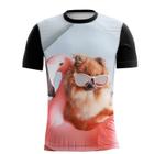 Camiseta Personalizada Animal Cachorro Lulu Óculos Nenem 1