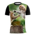 Camiseta Personalizada Animal Gato Tigre Onça Pintada 12