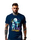 Camiseta Personalizada  Estampa Cyber Punk Masculina  Algodão Estampada Gola Careca Ref 08