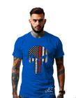 Camiseta Personalizada Estampa Justiceiro Masculina Algodão Estampada Gola Careca Ref 17