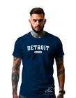 Camiseta Personalizada Estampada Detroit Unissex Malha 100% Algodao Malha Premium