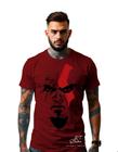 Camiseta Personalizada Estampada Masculina Algodão Estampada Gola Careca Ref 12