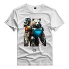 Camiseta Personalizada Urso Robô Bear Robotic Galaxy Meca