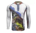 Camiseta Pesca King Kff20 Proteção Solar Uv Dryfit Tucunare