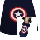 Camiseta Pet Capitão América- Tam. 01 A 07