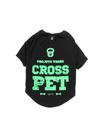 Camiseta pet preta para cachorro - crosspet