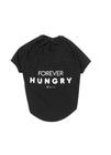 Camiseta pet preta para cachorro - forever hungry