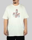 Camiseta Plano C Cube Letters - Marfim