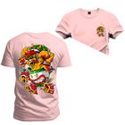 Camiseta Plus Size Algodão Premium T-Shirt Animal Frente Costas