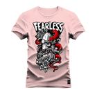 Camiseta Plus Size Algodão Premium T-Shirt FearLess