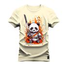 Camiseta Plus Size Algodão Premium T-Shirt Kung Fu