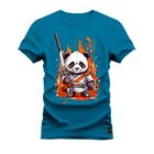 Camiseta Plus Size Algodão Premium T-Shirt Kung Fu