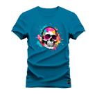 Camiseta Plus Size Algodão T-Shirt Estampada Colors Cav