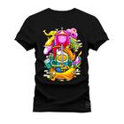 Camiseta Plus Size Algodão T-Shirt Premium Estampada Hora da History