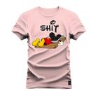 Camiseta Plus Size Algodão T-Shirt Premium Estampada Shit