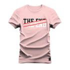 Camiseta Plus Size Algodão T-Shirt Premium Estampada The end