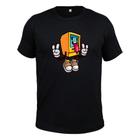 Camiseta Plus Size Algodão Tecido Macio Estampada Tv Game