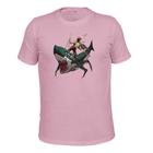 Camiseta Plus Size Confortável Malha 30.1 Estampada Shark Dominite