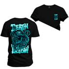 Camiseta Plus Size Confortável Premium Estampada Death Dow Frente Costas