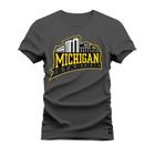 Camiseta Plus Size Confortável Premium Estampada Michigan Stadiun