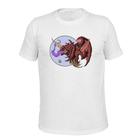 Camiseta Plus Size Confortável Tecido Macio Dragon