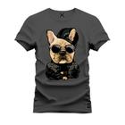 Camiseta Plus Size Estampada Premium Algodão Dogão Boladão Style