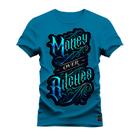 Camiseta Plus Size Estampada Premium Algodão Money Rilches