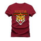 Camiseta Plus Size Estampada Premium Algodão Nexstar Tigre