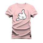 Camiseta Plus Size Estampada Premium Algodão Ta tranquilo