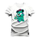 Camiseta Plus Size Extra Grande Algodão Estampada Varias Cores Urso Louco