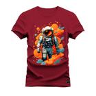 Camiseta Plus Size Forma Grande Estampada Varias Cores Nasa Em Chamas