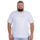 Camiseta Plus Size Masculina Casual Branco Algodão