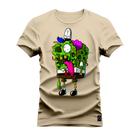 Camiseta Plus Size Premium Estampada Algodão 30.1 Bob Zumbi