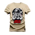 Camiseta Plus Size Premium Estampada Algodão 30.1 I need My Space