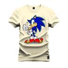 Camiseta Plus Size Premium Estampada Sonic