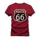 Camiseta Plus Size T-Shirt Algodão Premium Estampada Route Placa