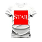 Camiseta Plus Size T-Shirt Algodão Premium Estampada Star Red