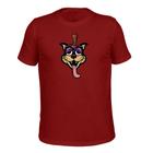 Camiseta Plus Size T-Shirt Tecido Macio Lingua Gato