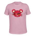 Camiseta Plus Size T-Shirt Tecido Macio Urso Coração