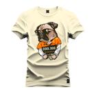 Camiseta Plus Size Unissex Algodão 100% Algodão Cool Dog