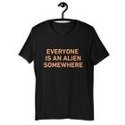 Camiseta Plus Size Unissex Everyone Is An Alien Coldplay