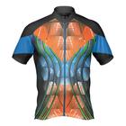 Camiseta Poker Ciclista Rush c/ zíper total - Laranja