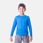 Camiseta Poker Comfort Uv 50+ Infantil M/L Celeste