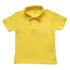 Camiseta polo bebê amarela liso